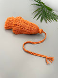 Burnt Orange Tiered Tassel Purse Zipper Keychain Charm