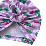 Pale Pink Swim Turban Cap