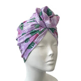 Pale Pink Swim Fabric Turban Hat