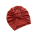 Rust Rosette Fashion Turban