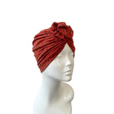Rust Rosette Fashion Turban