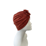 Rust Rosette Fashion Turban