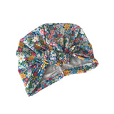 Floral patterned headscarf on a white background