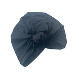 SPF 50 Black Prettied Turban Hat