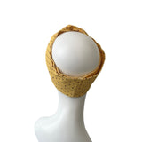 Yellow Dotted Twist Headband