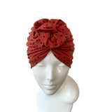 Rust Rosette Fashion Turban