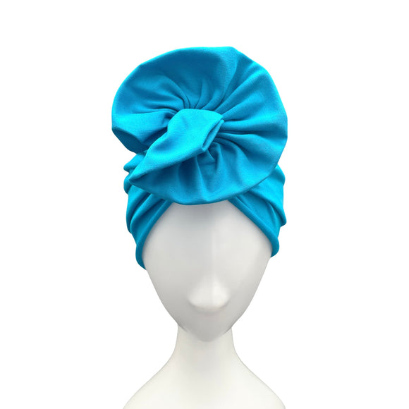 Handmade Turquoise Blue Turban Cap