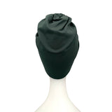 Dark Green Women's Vintage Style Knot Turban