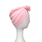 Stylish Pink Knot Hair Turban