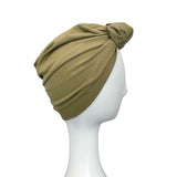 Olive Green Pre-Tied Women's Head Wrap
