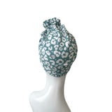 SPF 50 Green White Swim Turban