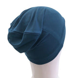 Teal Bamboo Fabric BEANIE Hat for Hair Loss