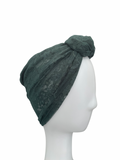 Wide Green Lace Headband for Women