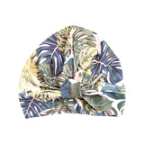 Monstera Print Pastel Green Hair Wrap