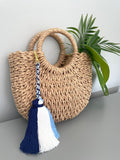 Length: Approximately 23cm/9 inches of tassels including the braided string and the keyring.