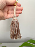 Brown Fringe Keychain | Tassel Zipper Bag Charm 