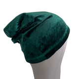 Stylish Green Autumn Velvet Slouch Hat for Women
