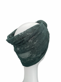 Wide Green Lace Headband for Women