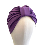 Purple Lightweight Turban Style Sleep Cap