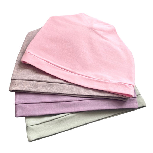 Pastel Beanie Hat Set of 4