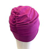 Stylish Violet Cotton Chemo Headwear
