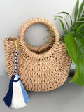 Length: Approximately 23cm/9 inches of tassels including the braided string and the keyring.