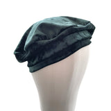 Luxury Velvet French Beret Hat Teal Autumn Beret Hat for Women
