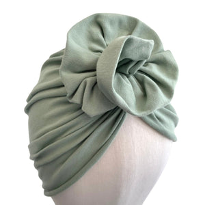 Pastel Mint Full Head Stretchy Cotton Turban