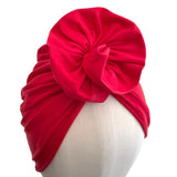 Pre Tied Red Fashion Hair Turban for Women