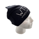 Fishing Gift Beanie Hat, Black Novelty Slouch Jersey Hat