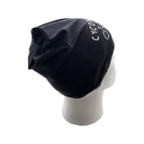 Hand Painted Black Slouchy Cycopath Beanie Hat