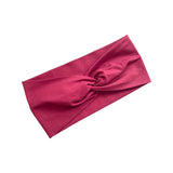 Maroon Wine Red Twisted Cotton Turban Headband