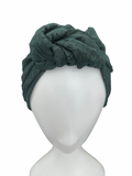 Wide Green Lace Headband for Women