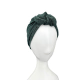 Wide Green Lace Headband for Women