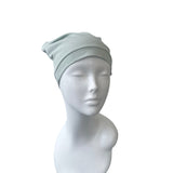 Pastel Green Bamboo Slouchy Beanie Hat