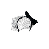 Black Birdcage Veil Headband