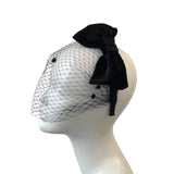 Black Birdcage Veil Headband