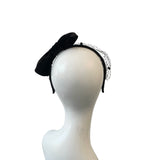 Black Birdcage Veil Headband