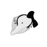 Black Birdcage Veil Headband