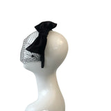 Black Birdcage Veil Headband