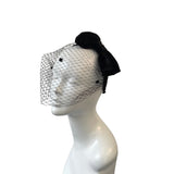 Black Birdcage Veil Headband