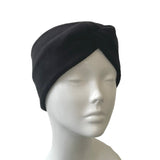 Black Fleece Ear Warmer Headband