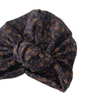 Black Floral Turban