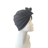 Black Rosette Turban