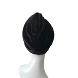 Black Velour Turban