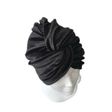 Black Velour Turban