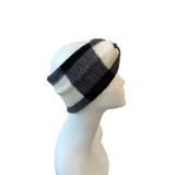 Black and White Checkered Ear Warmer