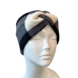 Black and White Checkered Ear Warmer ireland