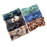 Black and White Checkered Ear Warmer