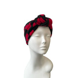 Black heart ear warmer headband